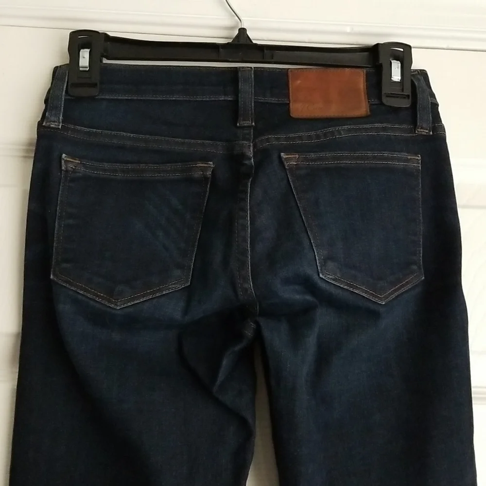 J.Crew Women's Toothpick Dark Wash Jeans